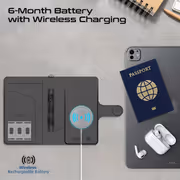 Promate PassMate Black Passport Holder — RFID, Find My, Bluetooth - image 4