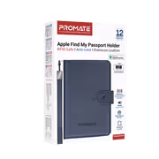 Promate PassMate Blue Passport Holder — RFID, Find My, Bluetooth - image 3