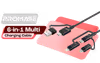 Promate PENTAPOWER.BLACK 6-in-1 Cable — 60W PD Multi Charger - image 1