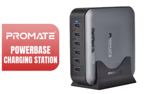 promate-powerbase-gan285-285w-6-port-gan-usb-c-charger promate-powerbase-gan285-285w-6-port-gan-usb-c-charger - Image 1
