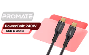 Promate PowerBolt 240W USB-C Cable 2m — 8K@60Hz, Thunderbolt 3 - image 1