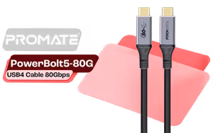 Promate POWERBOLT5-80G USB4 Cable — 80Gbps, 240W, 8K - image 1