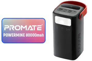 Promate POWERMINE-80 80000mAh Power Bank — 65W PD, QC3.0 - image 1
