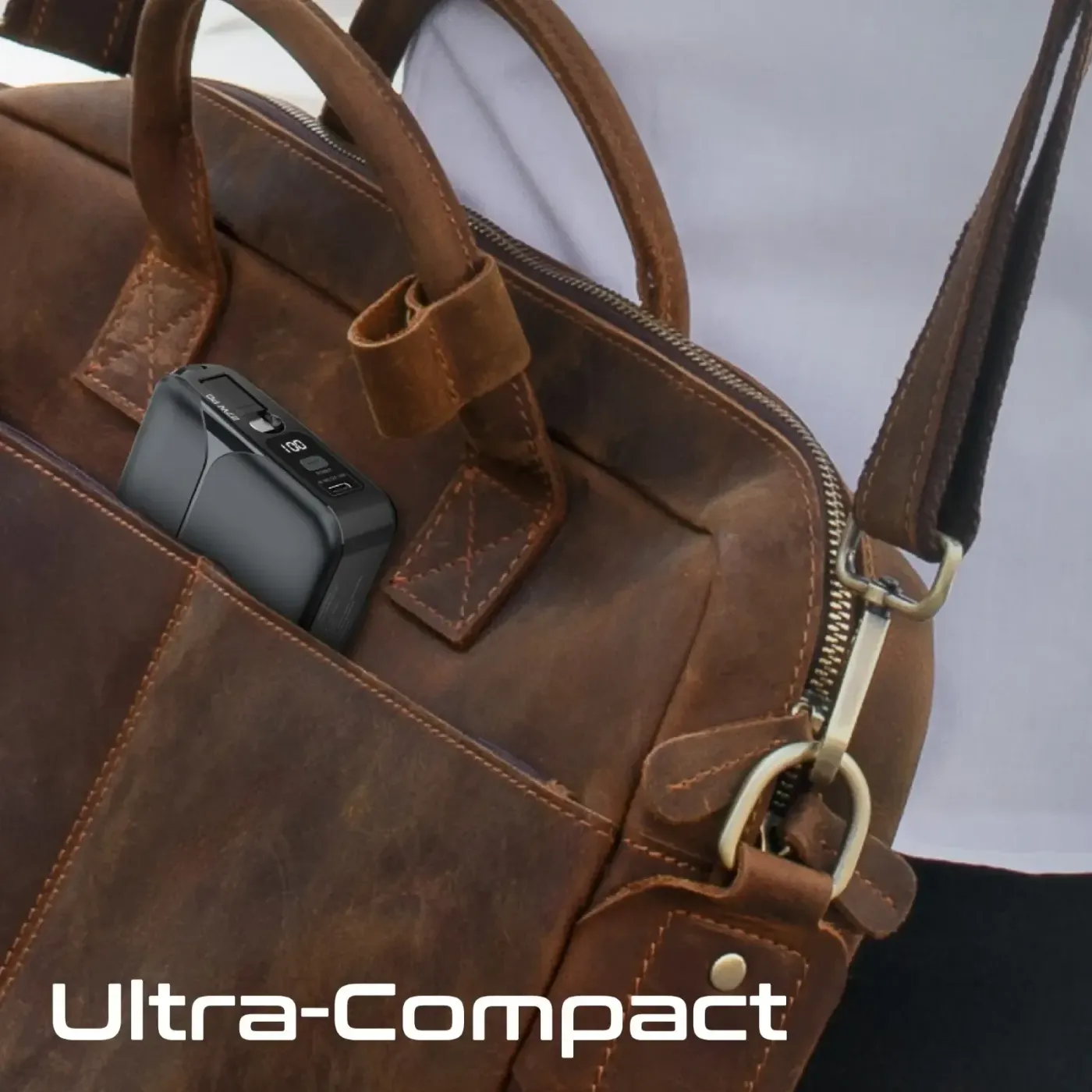 Close view of the 27W USB-C Power Delivery port on the PowerPack-20 Pro