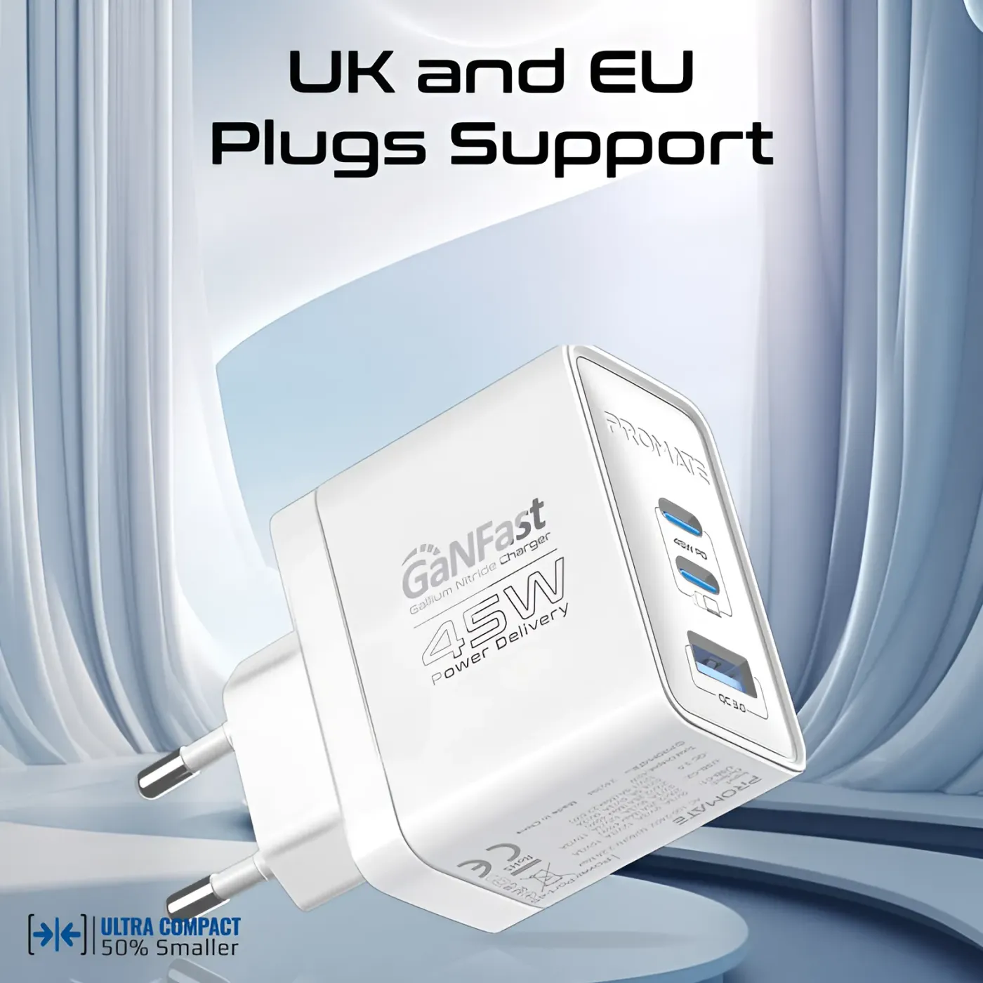 USB-A Quick Charge 3.0 port on the PowerPort-45