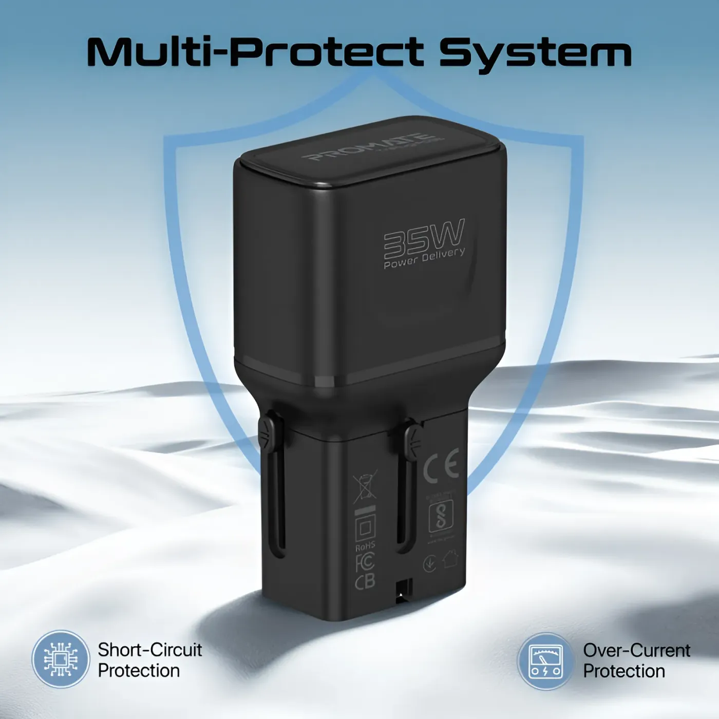 Phone fast-charging from the TriPlug-PD35 USB-C port