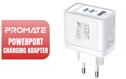 Promate POWERPORT-45 45W Dual USB-C PD Charger with QC 3.0 - image 1