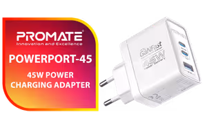 promate-powerport-45-dual-45w-usb-c-pd-qc3-0 promate-powerport-45-dual-45w-usb-c-pd-qc3-0 - Image 1