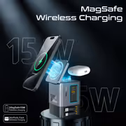 Promate PowerSync-105 105W Charging Station with Dual Retractable Cables - image 6