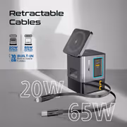 Promate PowerSync-105 105W Charging Station with Dual Retractable Cables - image 9