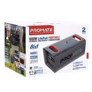 Promate PowerTank-600 600W LiFePO4 Portable Power Station - image 3