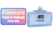 Promate POWERUP-10DUO 10000mAh Power Bank — 20W USB‑C & Lightning Blue - image 1