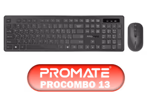 Promate ProCombo 13 Wireless Mouse and Keyboard Combo Promate ProCombo 13 Wireless Mouse and Keyboard Combo - Image 1