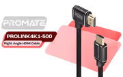 PROMATE PROLINK4K1-500 4K HDMI Cable – Right-Angle, >10.2Gbps - image 1
