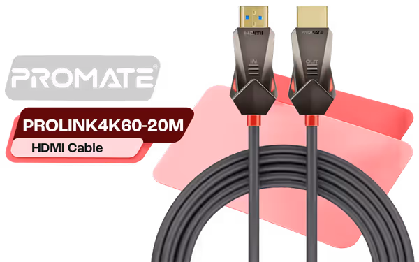 PROMATE PROLINK4K60-20M 20m HDMI Optical Cable 4K@60Hz - image 1 PROMATE PROLINK4K60-20M 20m HDMI Optical Cable 4K@60Hz - image 1