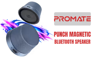 Promate PUNCH Magnetic Bluetooth Speaker Navy - Image 1