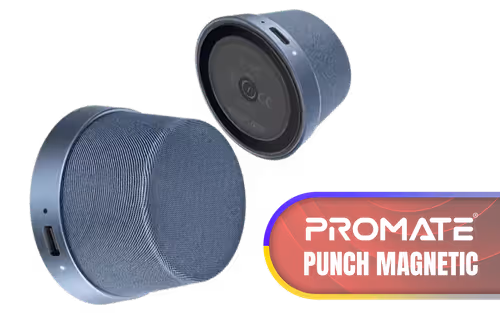 Promate PUNCH Magnetic Bluetooth Speaker Navy Promate PUNCH Magnetic Bluetooth Speaker Navy - Image 1