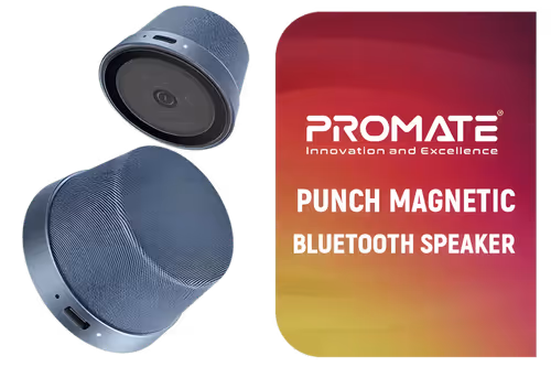 Promate PUNCH Magnetic Bluetooth Speaker Navy - Image 1