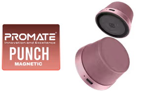 Promate PUNCH Magnetic Bluetooth Speaker Pink - Image 1