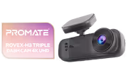 Promate Rovex-H3 4K Triple-Channel Dash Cam with GPS - image 1