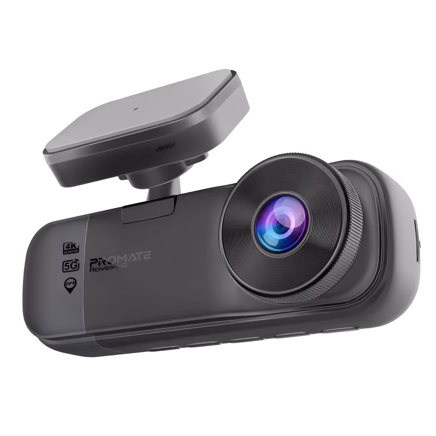 Promate Rovex-H3 triple channel dash cam with its camera modules