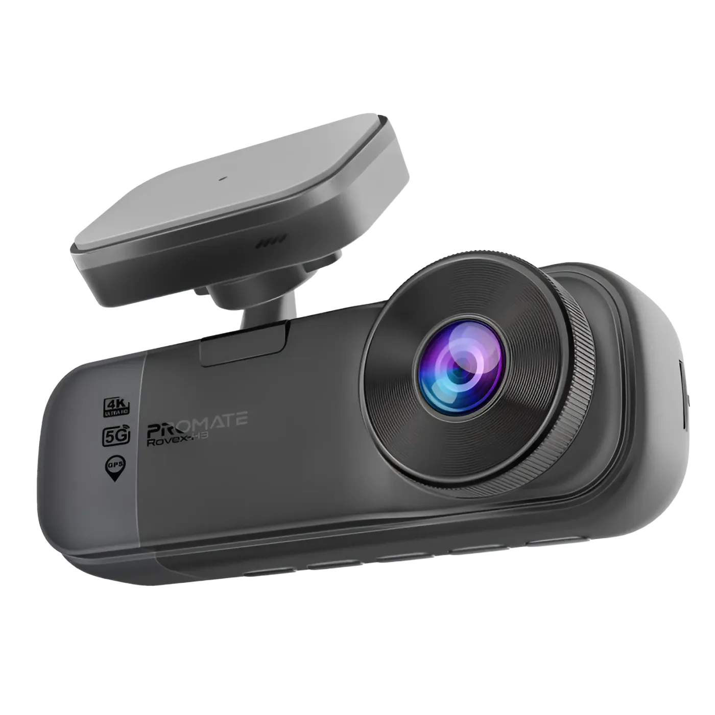 Promate Rovex-H3 triple channel dash cam with its camera modules