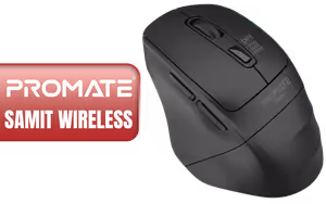 Promate Samit Wireless Mouse Black Promate Samit Wireless Mouse Black - Image 1