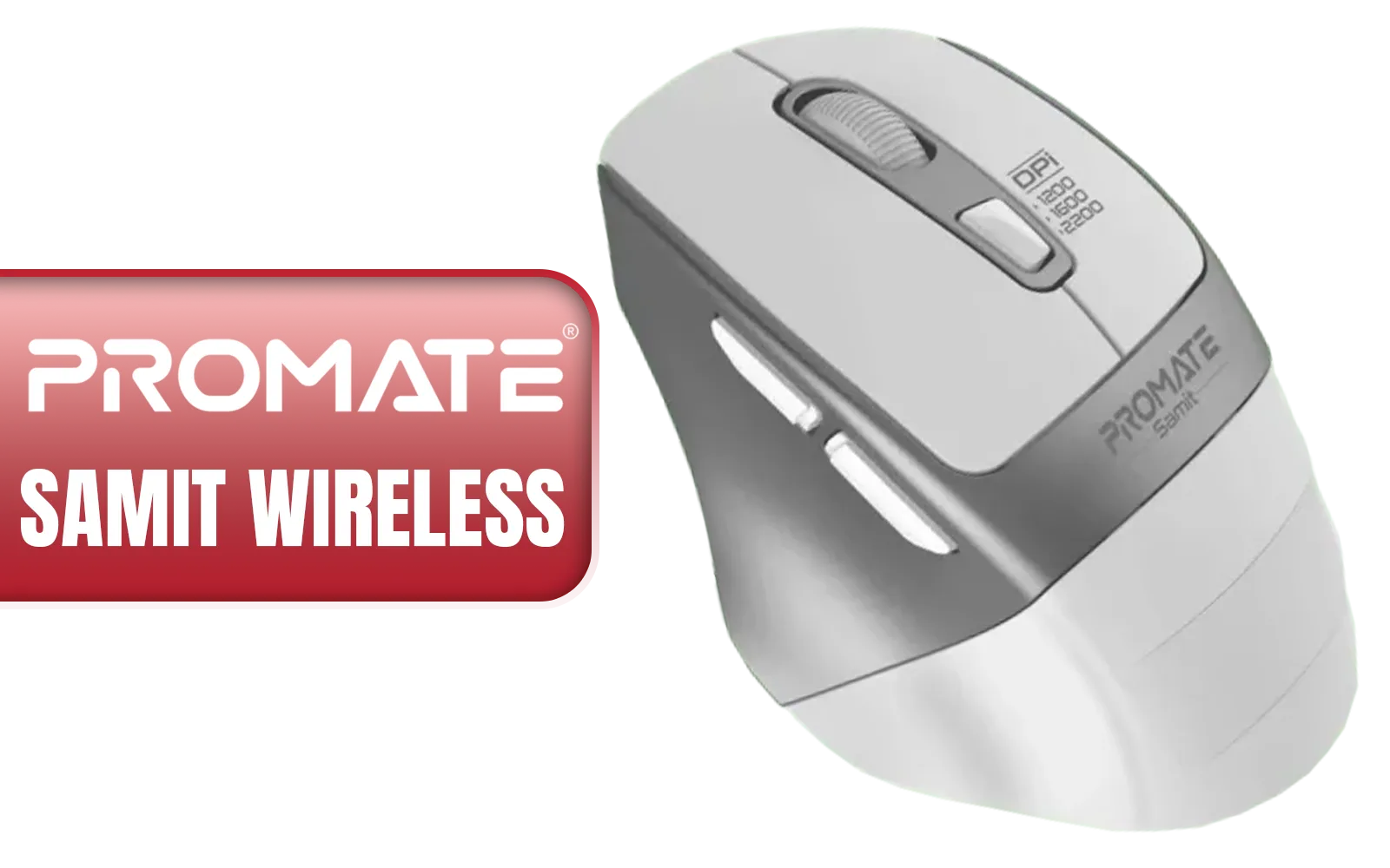 promate-wireless-silent-ergonomic-mouse-2200dpi - Image 1