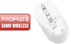 Promate Samo Wireless Mouse White Promate Samo Wireless Mouse White - Image 1