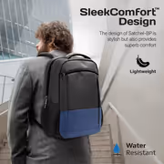 Promate SATCHEL-BP SleekComfort 15.6" Backpack - Blue - image 6