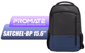 Promate SATCHEL-BP SleekComfort 15.6" Backpack - Blue - image 1
