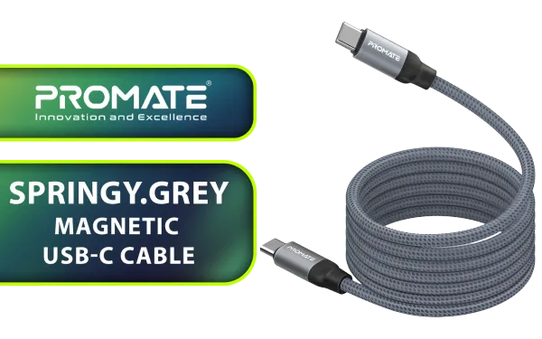 promate-springy-grey-usb-c-magnetic-60w-120cm-1600px-v1.webp