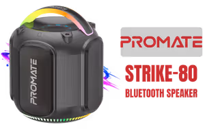 promate-strike-80-80w-rgb-bluetooth-speaker - Image 1