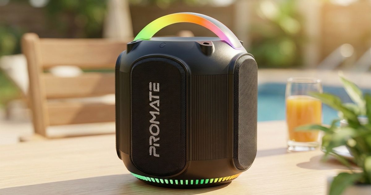 [OPEN BOX] PROMATE STRIKE-80 80W RGB Bluetooth Speaker - Portable ...