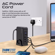 Promate GANPORT-140W 140W USB-C PD Charging Station - image 8