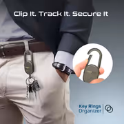 Promate TagChain Titanium Smart Carabiner — Find My + IP67 - image 4