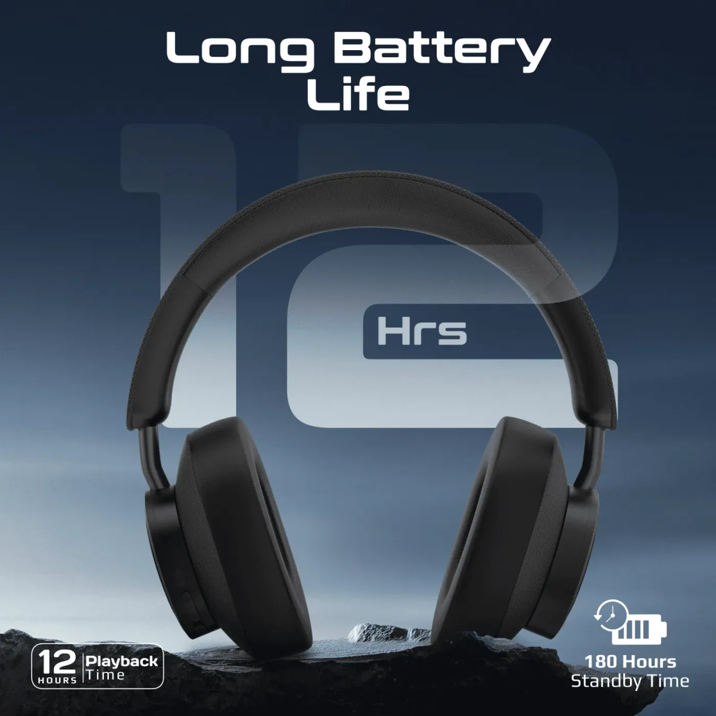 Promate Takt headphones worn during a long commute