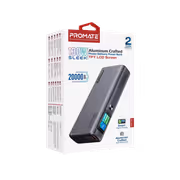 Promate TITAN-130 20000mAh Power Bank — 60W/100W PD, TFT - image 3