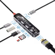 Promate TRANSHUB-LITE 7-in-1 Dock | USB-C 100W PD, 4K HDMI - image 2