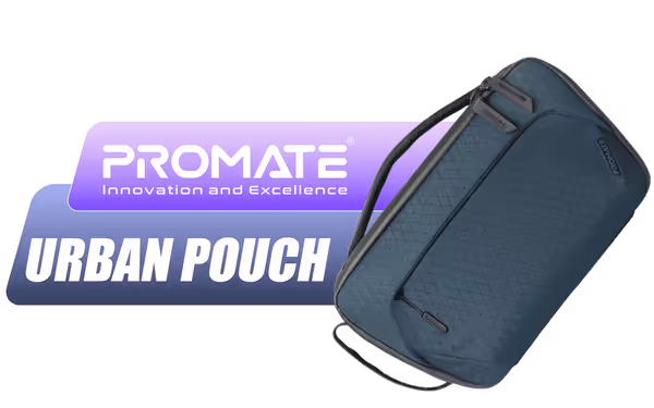 Promate Versatile Handbag — Rip-Resistant Nylon, Multiple Pockets - image 1 Promate Versatile Handbag — Rip-Resistant Nylon, Multiple Pockets - image 1