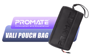 Promate Vali Pouch Bag Black - Image 1
