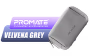 Promate Compact Tech Organizer Pouch with Multiple Compartments – Water-Resistant PU - image 1