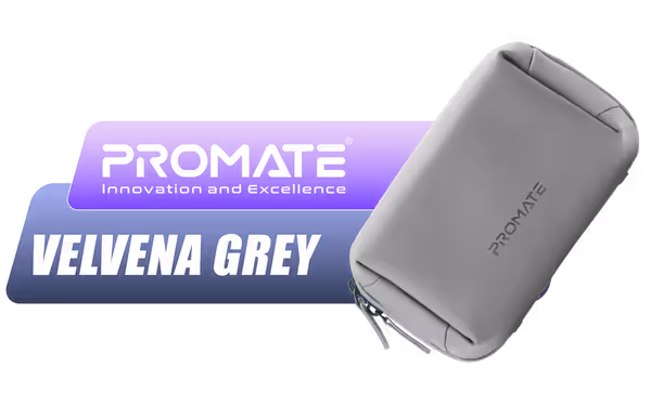 Promate Compact Tech Organizer Pouch with Multiple Compartments – Water-Resistant PU - image 1 Promate Compact Tech Organizer Pouch with Multiple Compartments – Water-Resistant PU - image 1