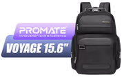 Promate Voyage-BP 15.6" SecureStorage Laptop Backpack - Water-Resistant, Shock-Proof - image 1