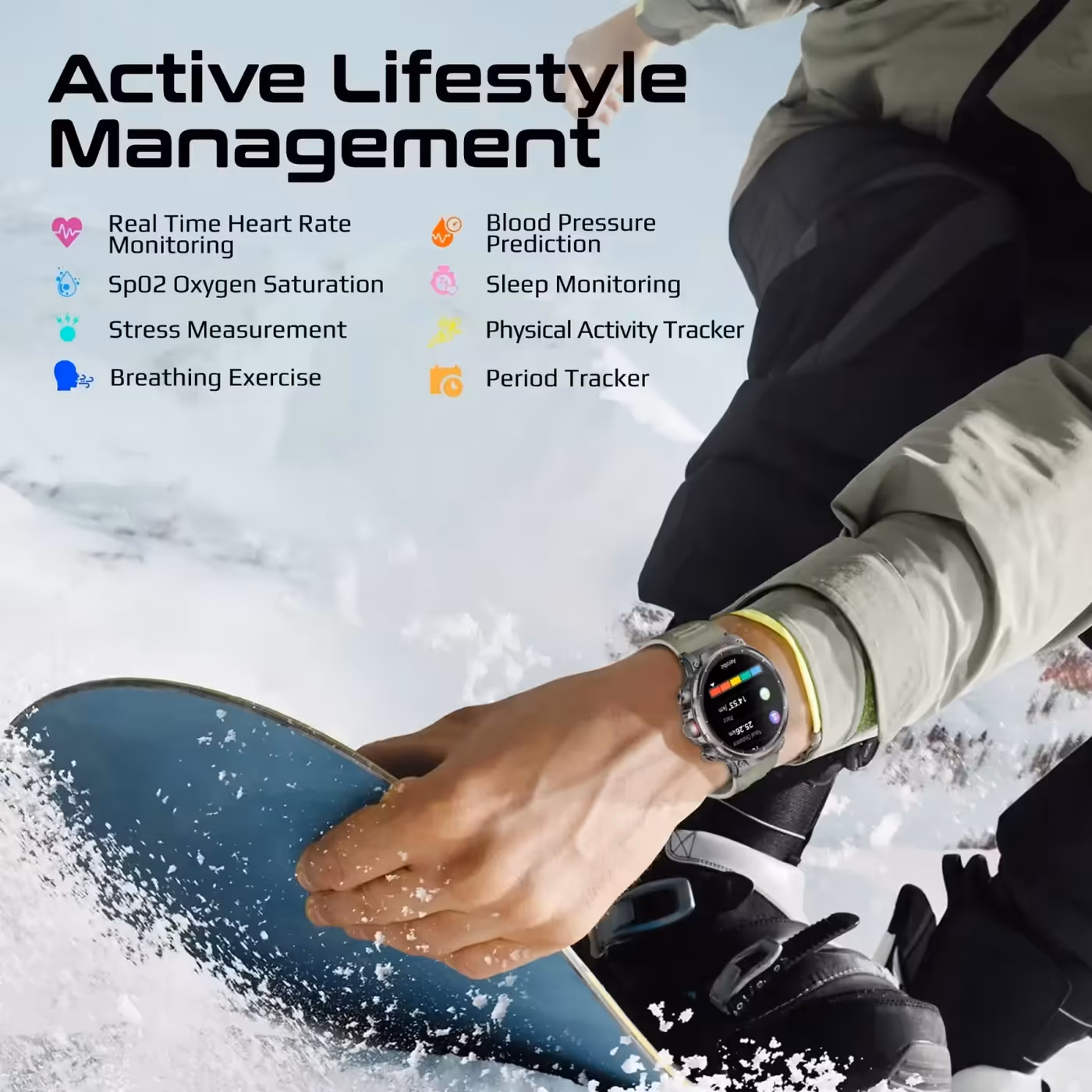 Promate xWatch R20 with a customisable watch face on display