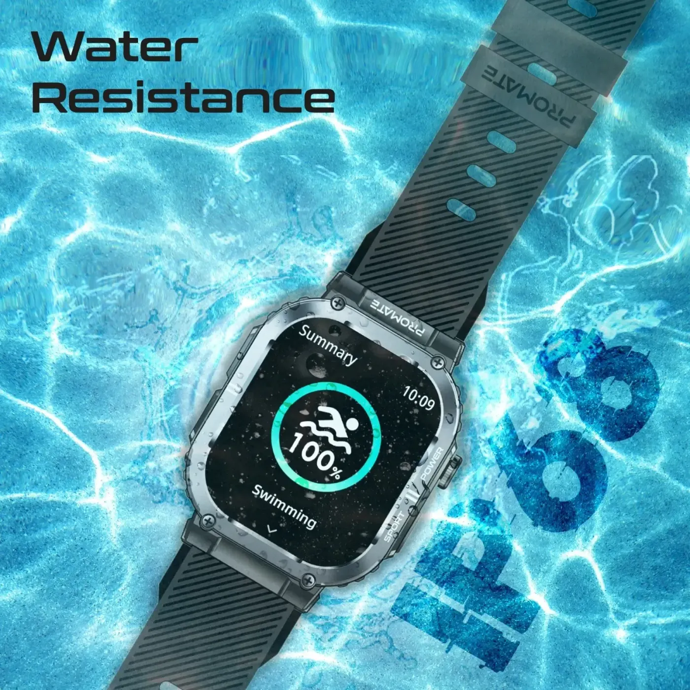 Sport mode selection screen on the Promate xWatch SL smartwatch