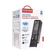 Promate POWERPUMP.BLACK 150PSI Portable Air Compressor Power Bank - image 3