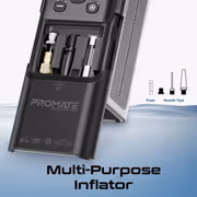 Promate POWERPUMP.BLACK 150PSI Portable Air Compressor Power Bank - image 7