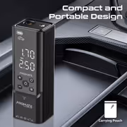 Promate POWERPUMP.BLACK 150PSI Portable Air Compressor Power Bank - image 4
