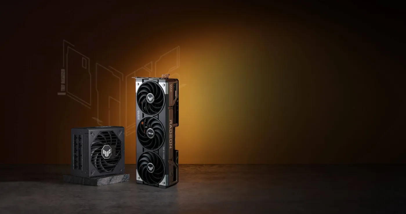 TUF Gaming Gold Series PSU showcasing recommended power supply